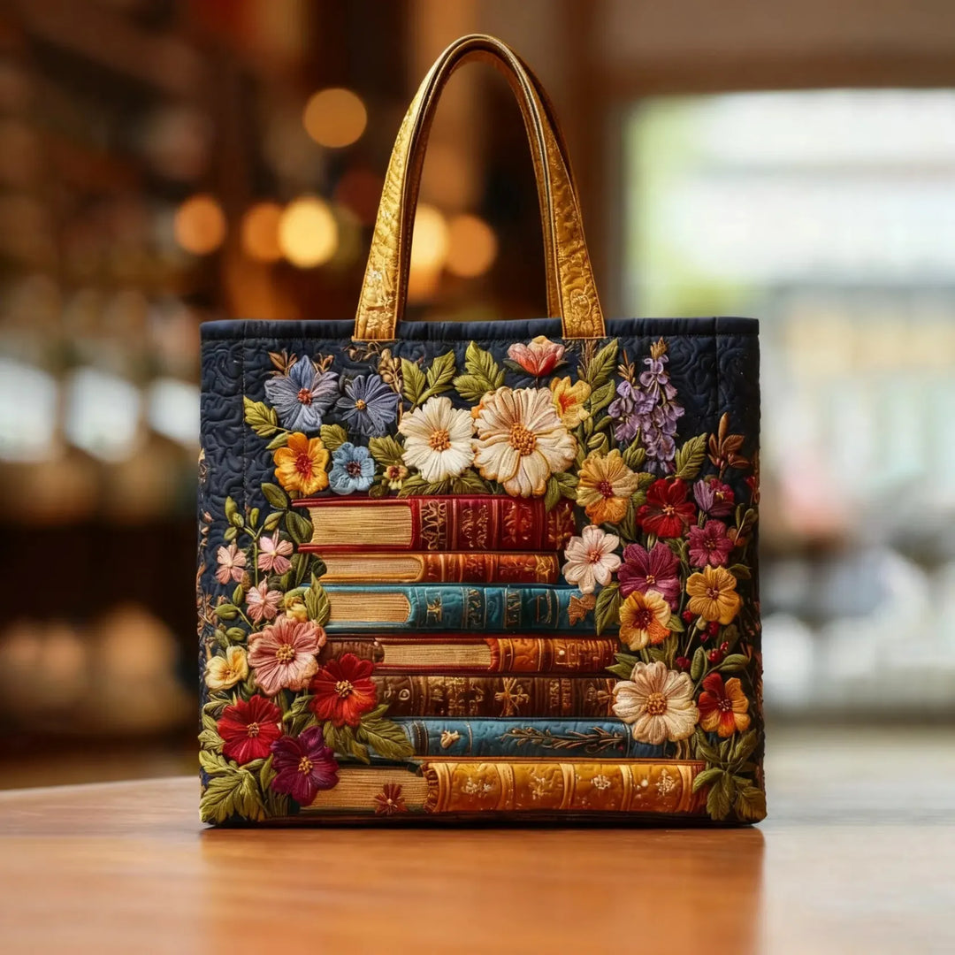Bolsa Artesanal con Estampado Floral