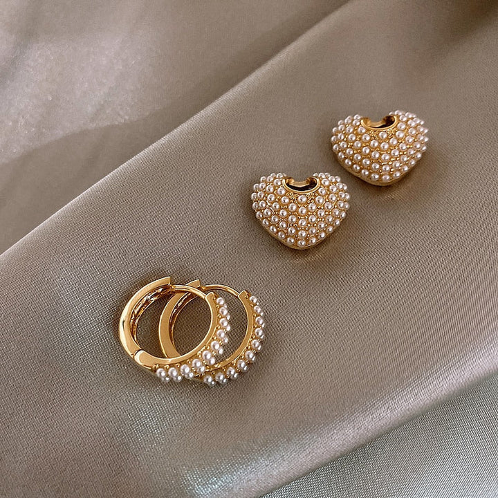 Pendientes de Perla Yuli Heart