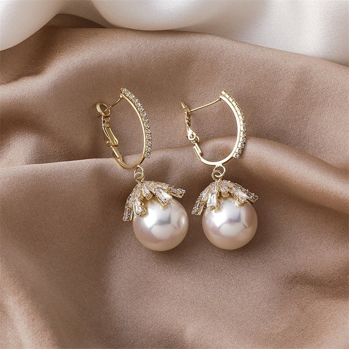 Pendientes de Gota de Perla Malia