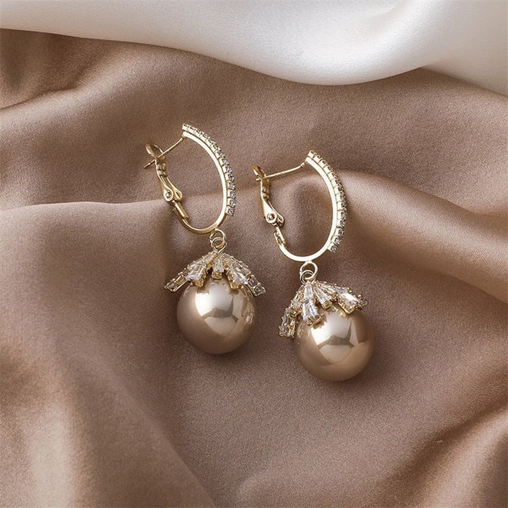 Pendientes de Gota de Perla Malia