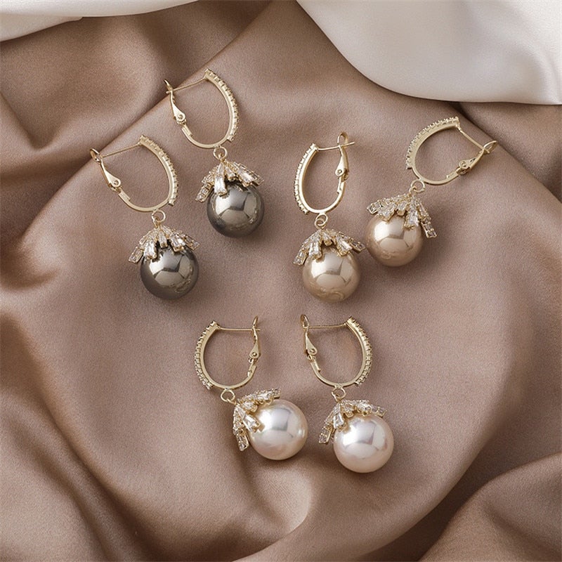 Pendientes de Gota de Perla Malia