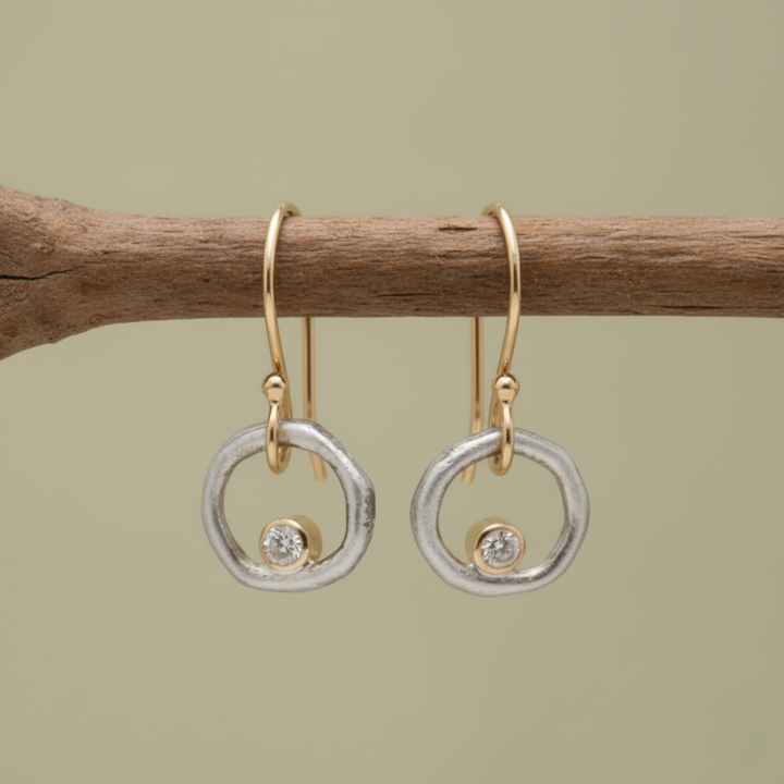 Pendientes Vintage en Circonita Laura