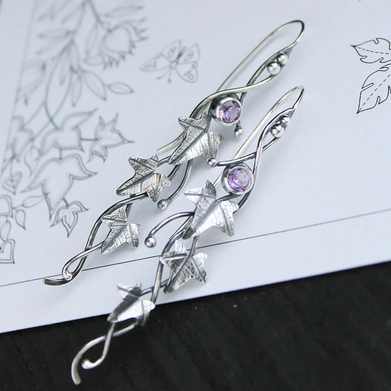 Pendientes Elfos de Cristal Azul