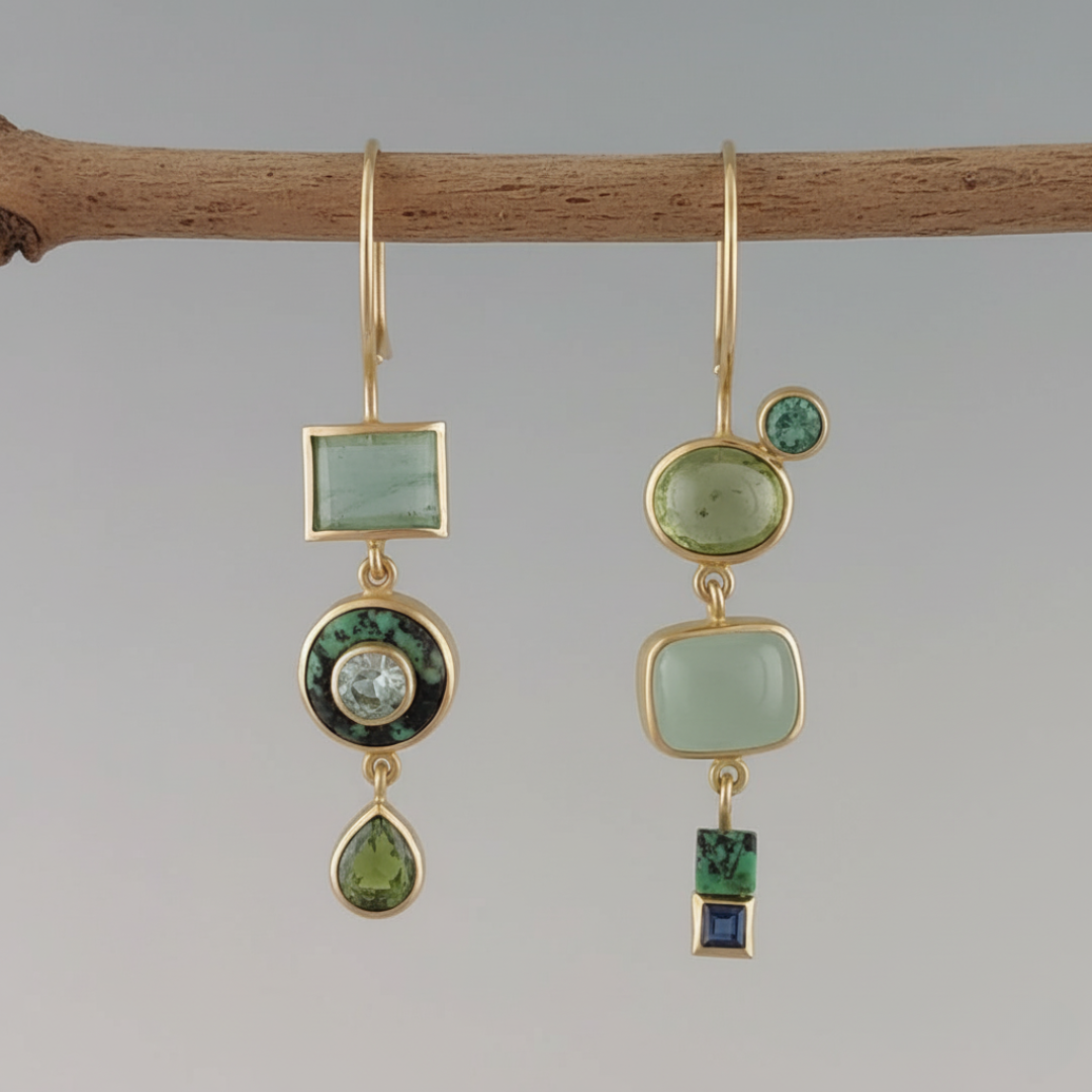 Pendientes Verde Vintage
