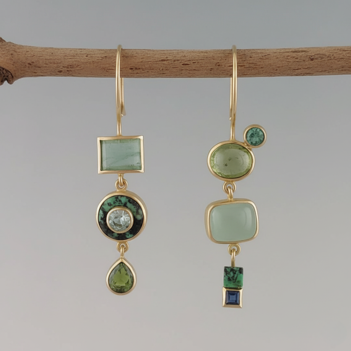 Pendientes Verde Vintage