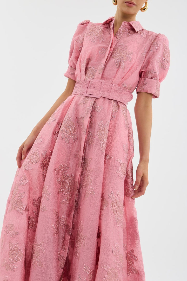 Anabella - Vestido con Mangas Cortas Abullonadas - Navarro Granada