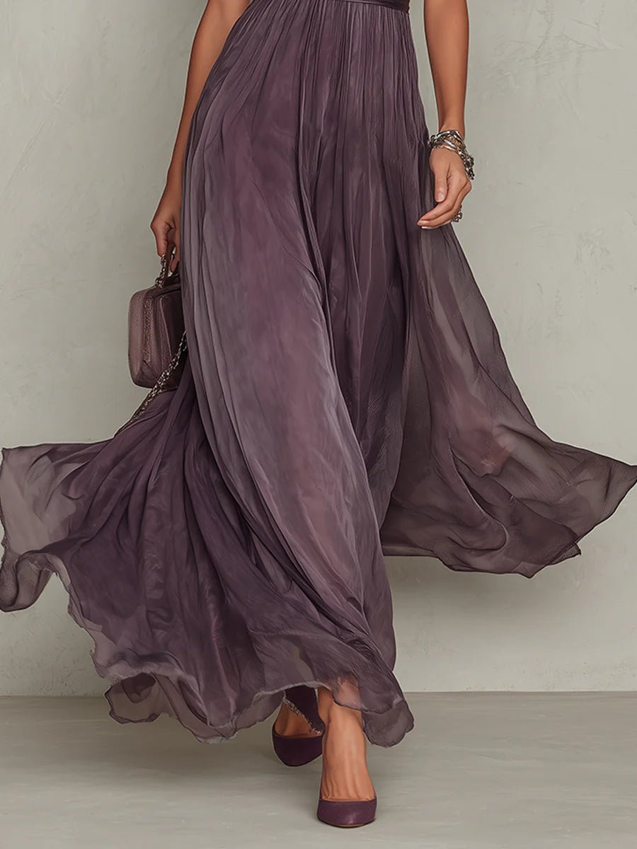 Ashley | Vestido Maxi de Chiffon Vintage - Navarro Granada