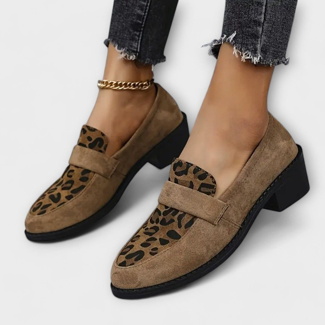 Aurora - Zapatos elegantes para mujer con estampado de leopardo - Navarro Granada
