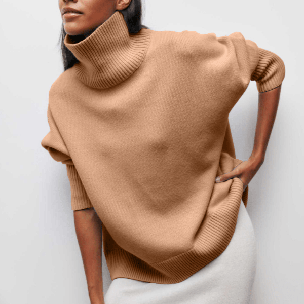 Clara | Jersey de cuello alto en punto fino - Navarro Granada