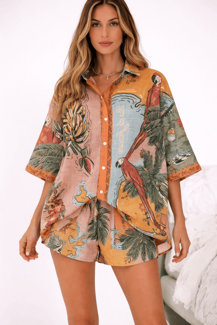 Conjunto de Camiseta y Pantalones Cortos Sunset Paradise - Navarro Granada