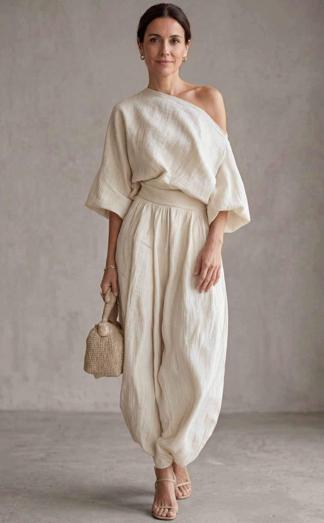 Conjunto de Lino Off - white - Navarro Granada