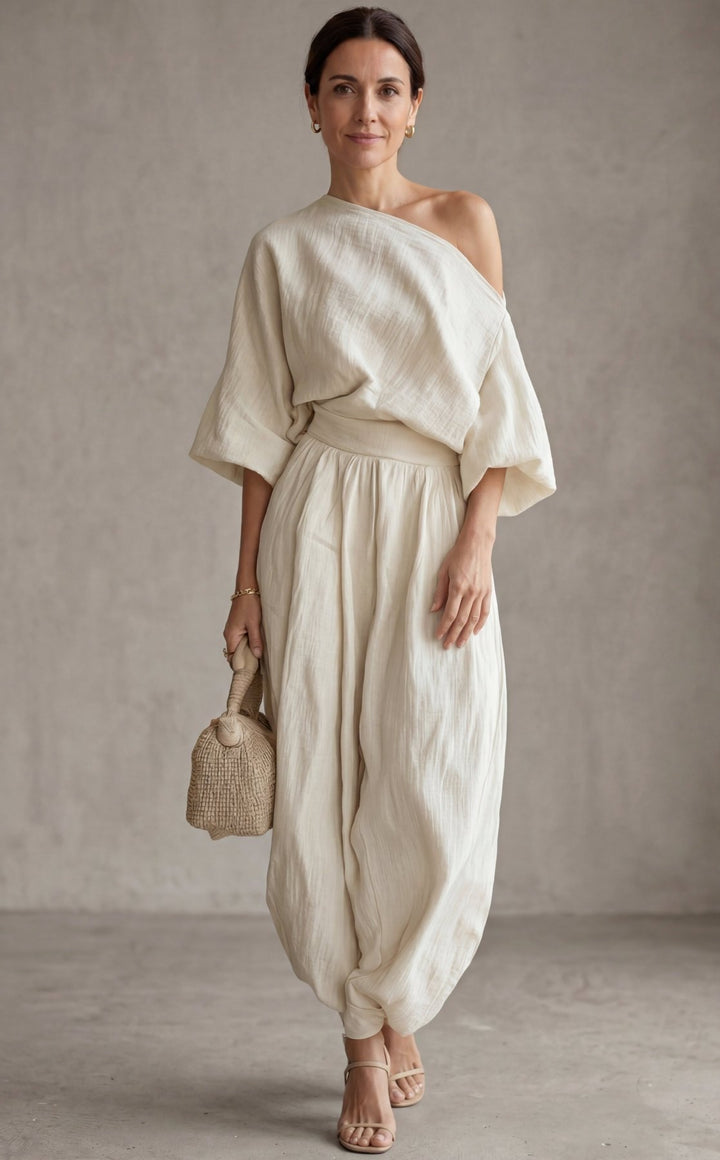 Conjunto de Lino Off - white - Navarro Granada