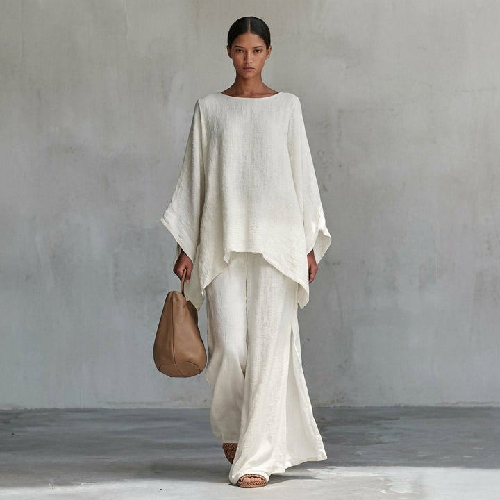 Cristina | Conjunto de Dos Piezas con manga larga y pantalón ancho - Navarro Granada