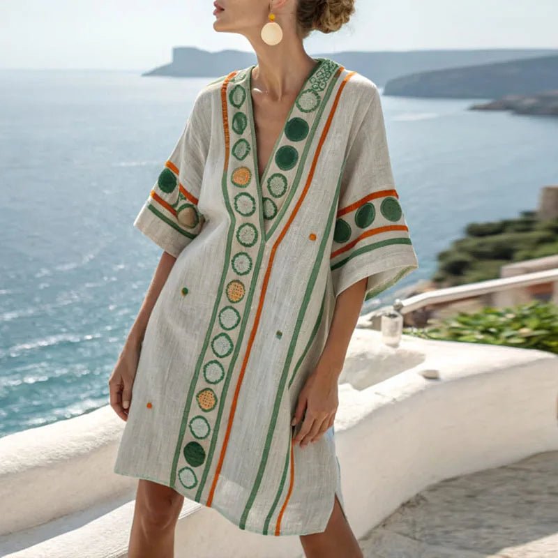 Demi - Vestido de playa chic y versátil para un verano impecable - Navarro Granada
