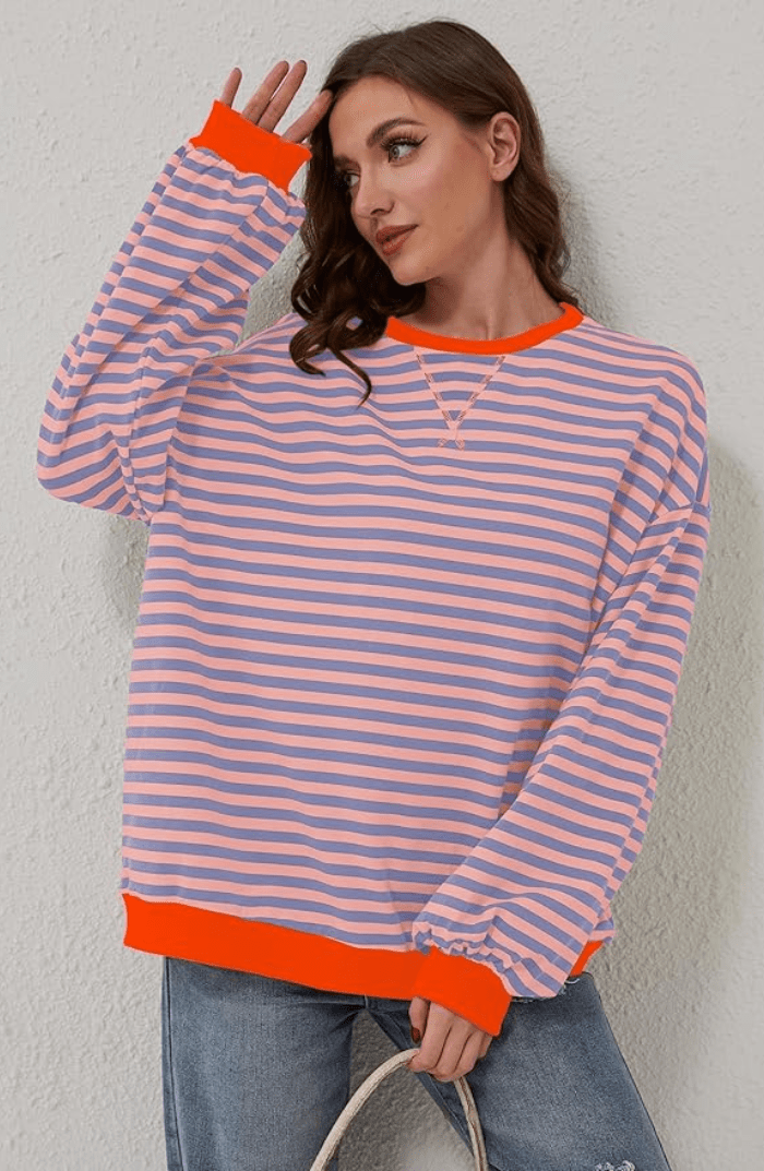 Dora | Suéter oversize de rayas con carácter - Navarro Granada