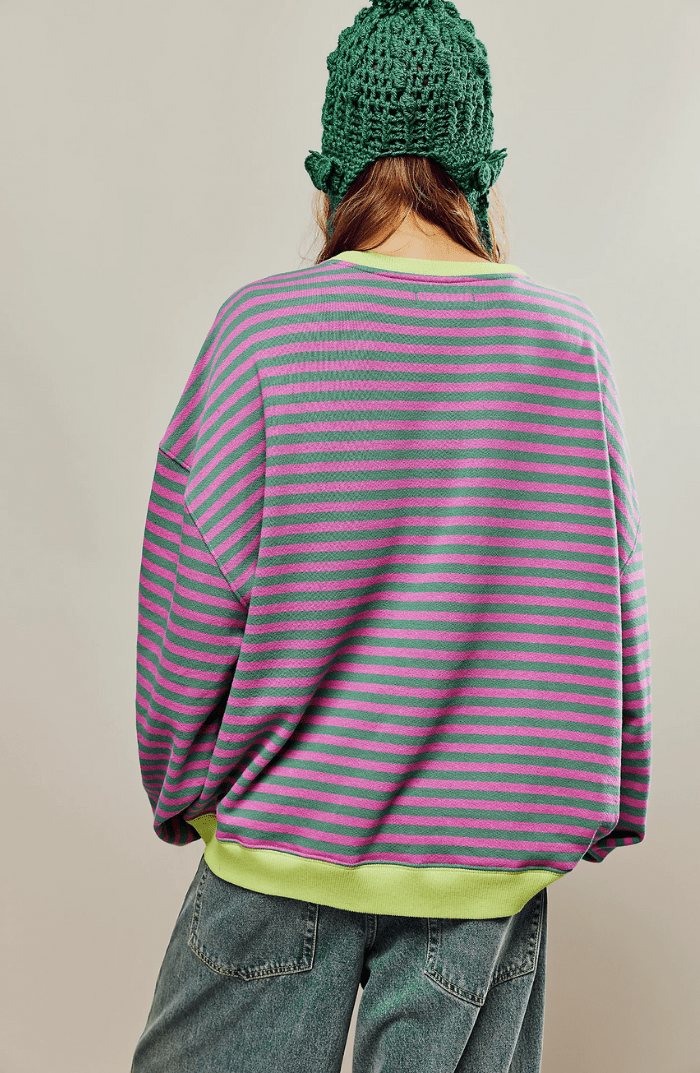 Dora | Suéter oversize de rayas con carácter - Navarro Granada