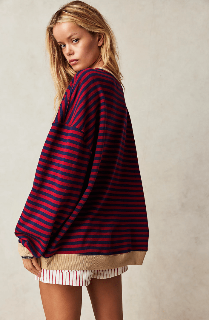 Dora | Suéter oversize de rayas con carácter - Navarro Granada