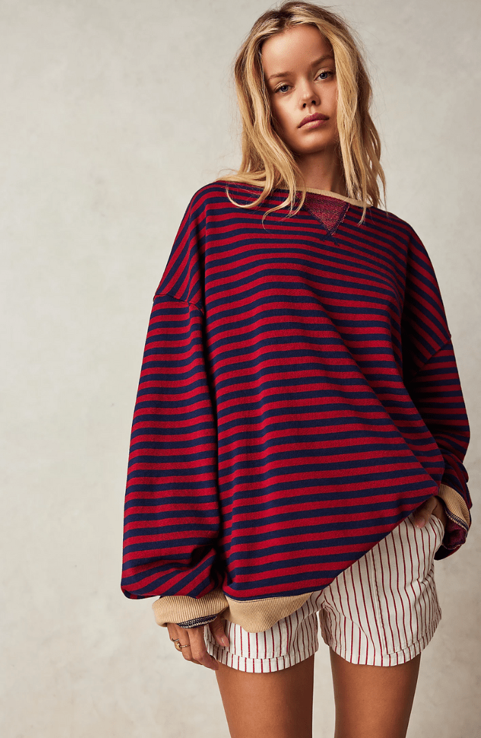 Dora | Suéter oversize de rayas con carácter - Navarro Granada