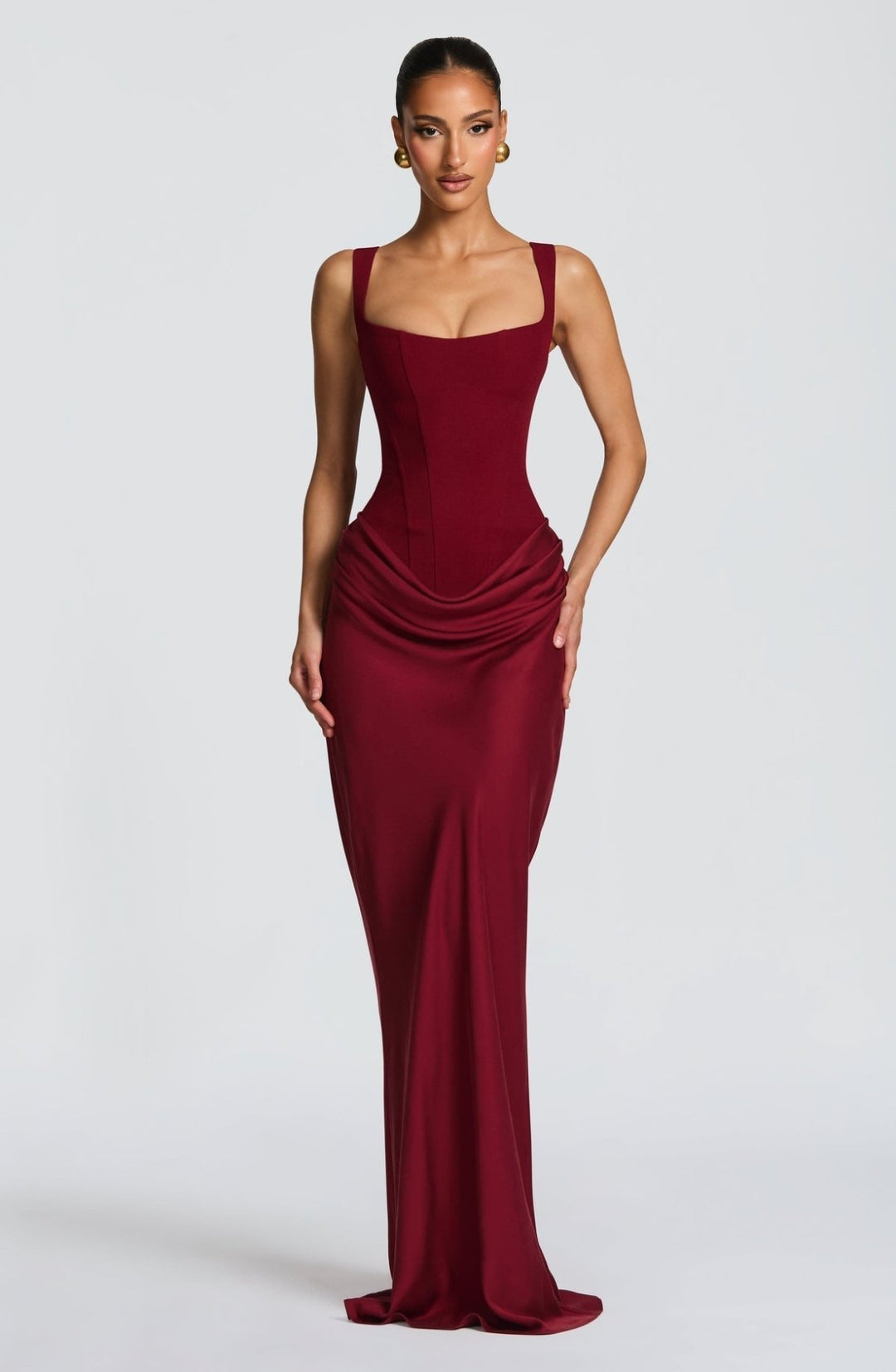 ELENA™ | VESTIDO MAXI CON FORMA DE RELOJ DE ARENA - Navarro Granada