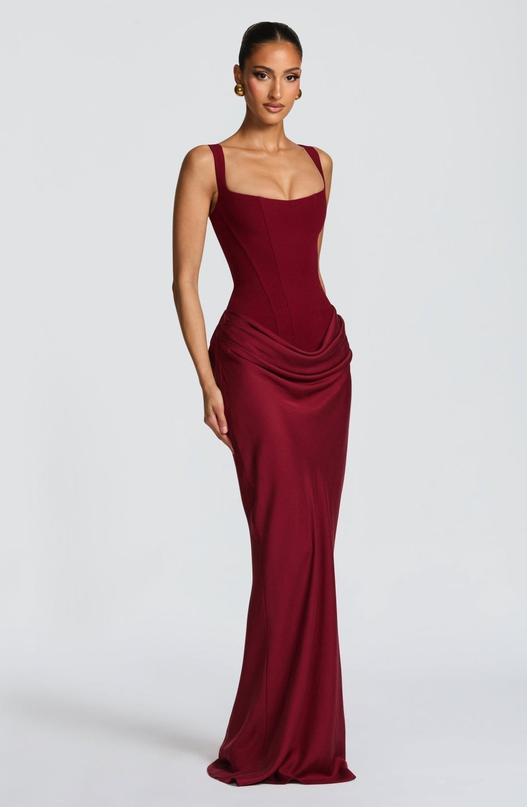 ELENA™ | VESTIDO MAXI CON FORMA DE RELOJ DE ARENA - Navarro Granada