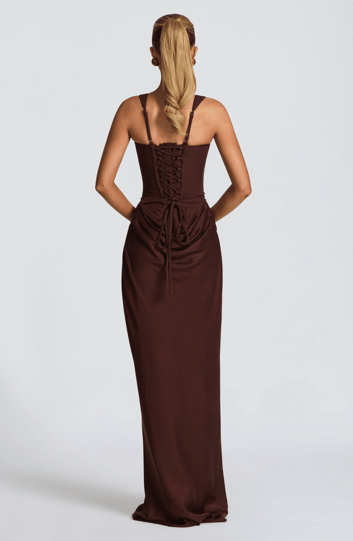 ELENA™ | VESTIDO MAXI CON FORMA DE RELOJ DE ARENA - Navarro Granada