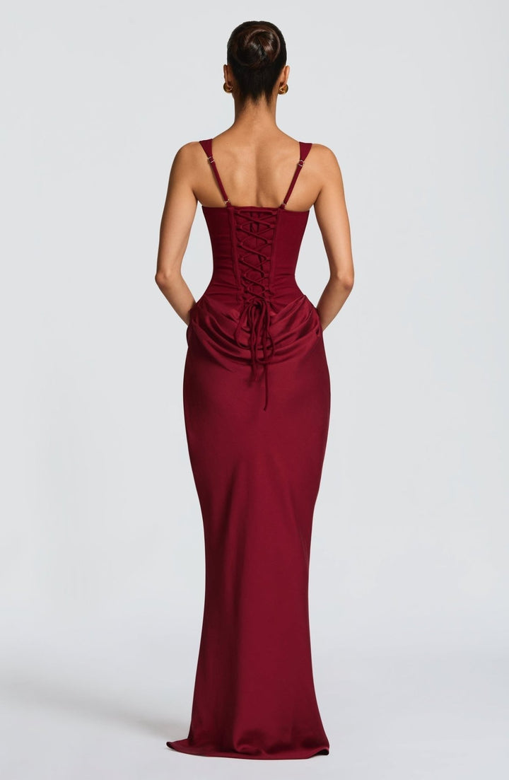 ELENA™ | VESTIDO MAXI CON FORMA DE RELOJ DE ARENA - Navarro Granada