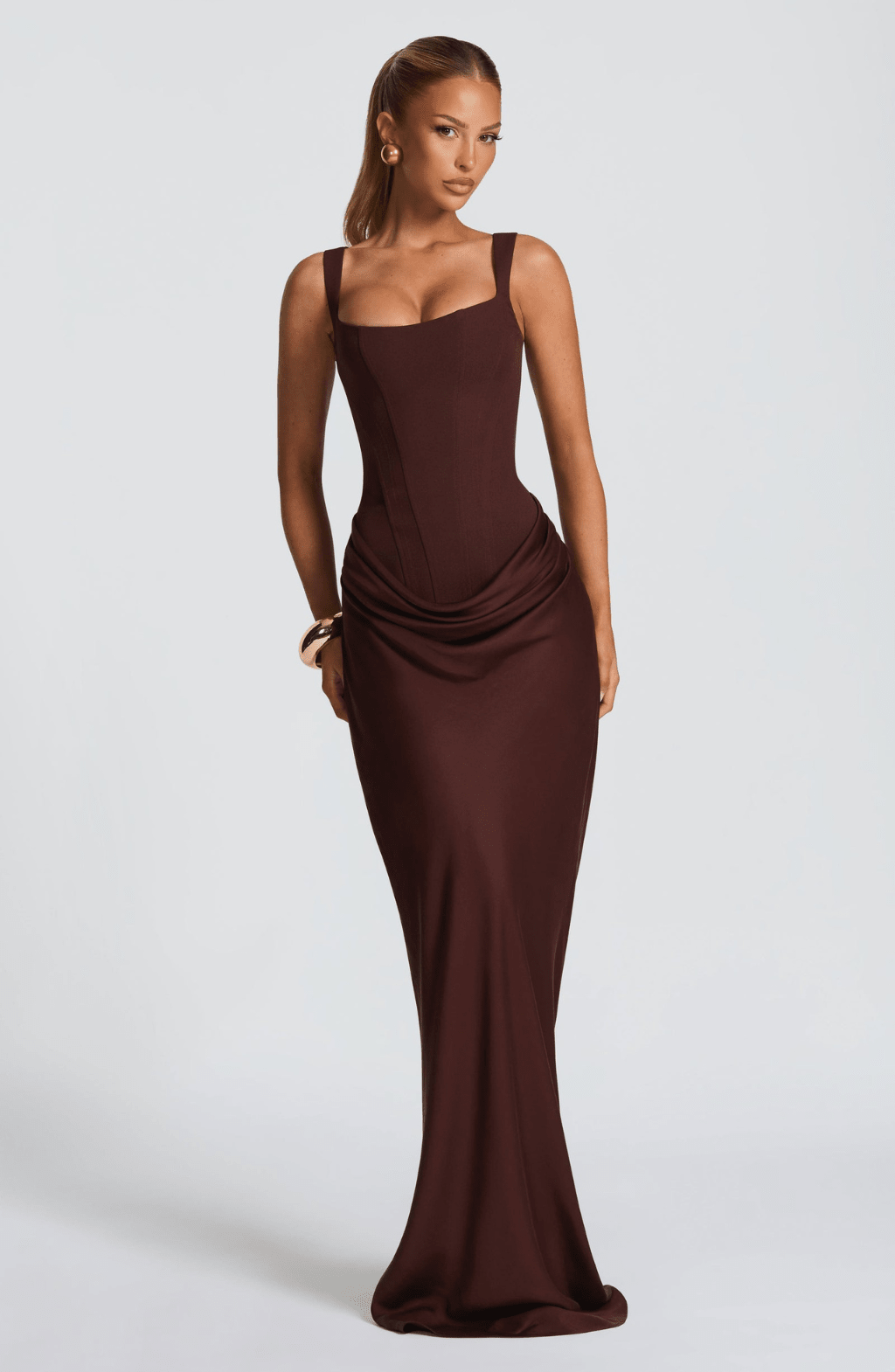 ELENA™ | VESTIDO MAXI CON FORMA DE RELOJ DE ARENA - Navarro Granada