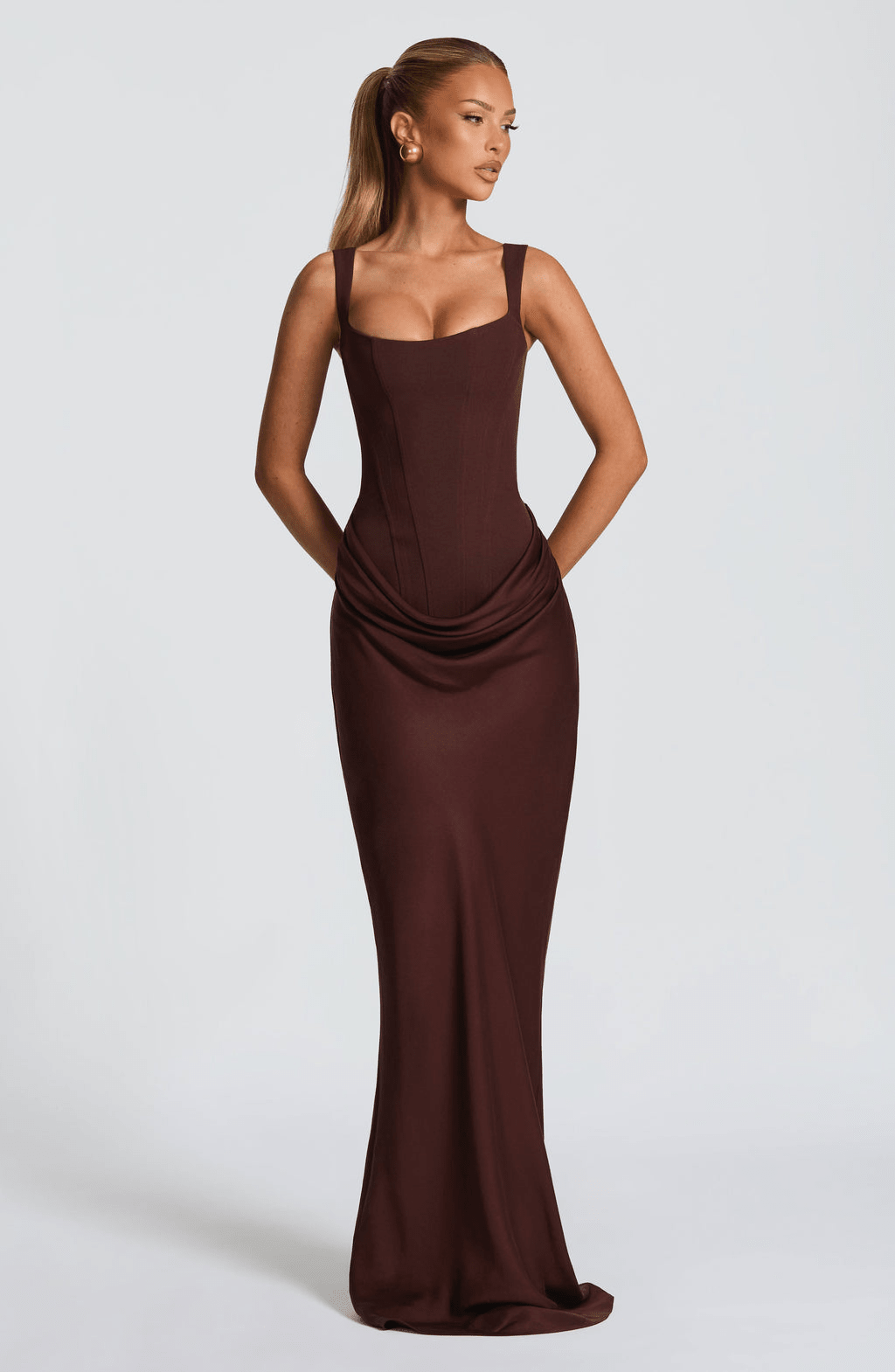 ELENA™ | VESTIDO MAXI CON FORMA DE RELOJ DE ARENA - Navarro Granada