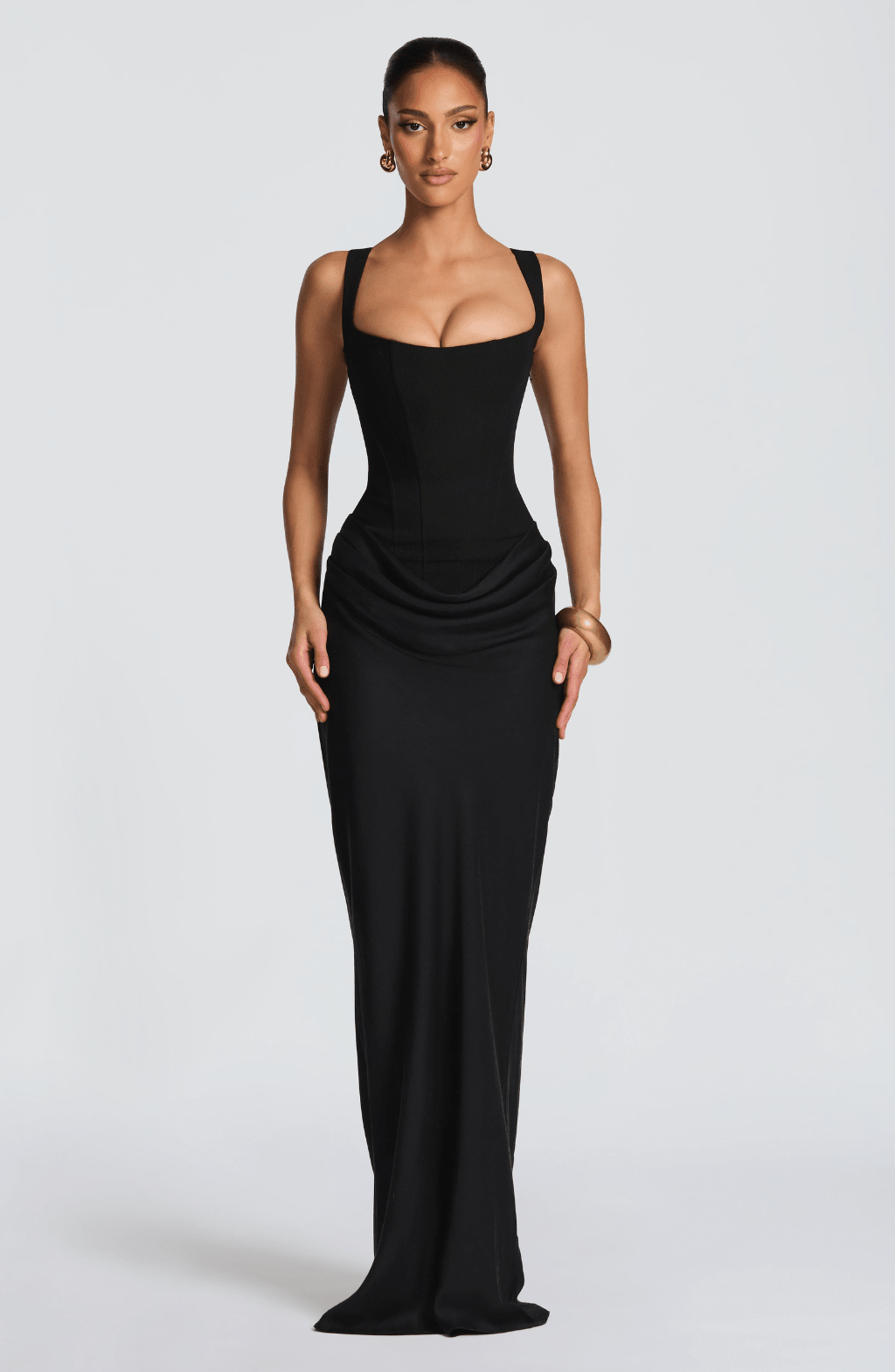 ELENA™ | VESTIDO MAXI CON FORMA DE RELOJ DE ARENA - Navarro Granada