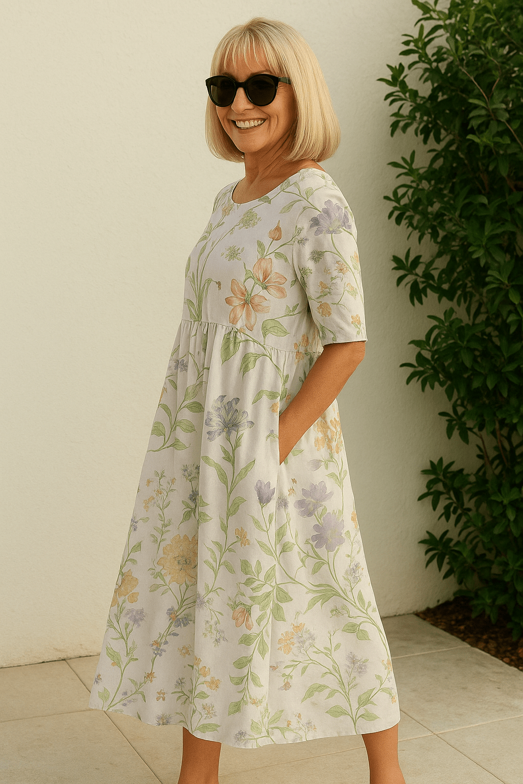 Eliza | Vestido Midi Relajado - Elegancia Sin Esfuerzo, Comodidad Diaria - Navarro Granada