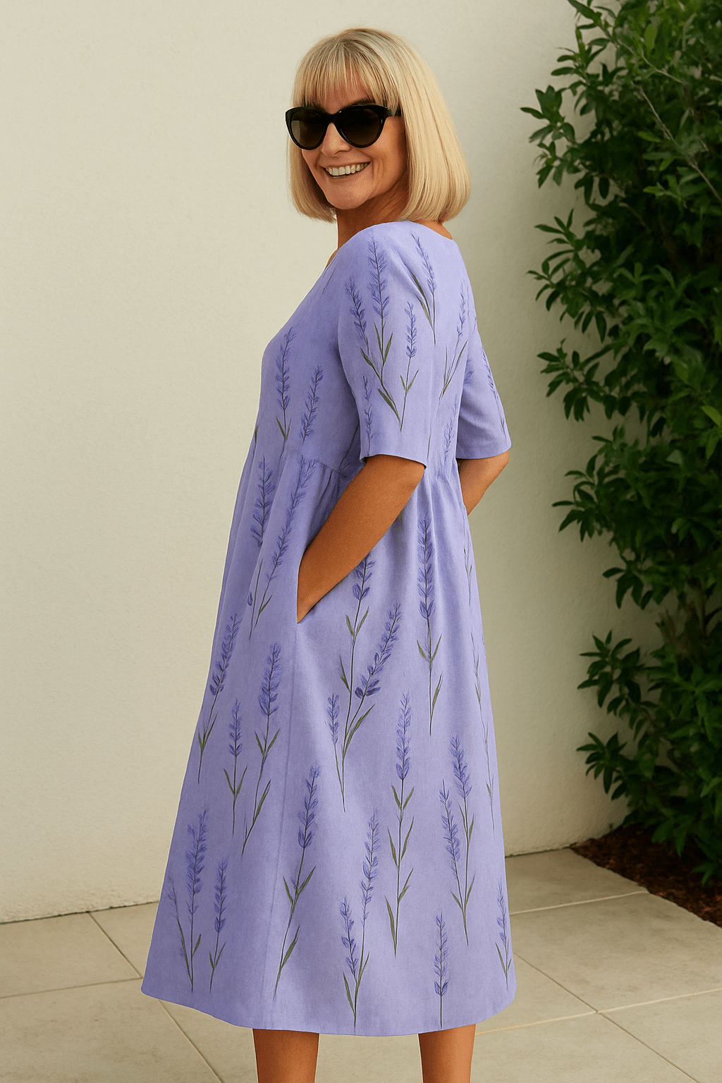 Eliza | Vestido Midi Relajado - Elegancia Sin Esfuerzo, Comodidad Diaria - Navarro Granada