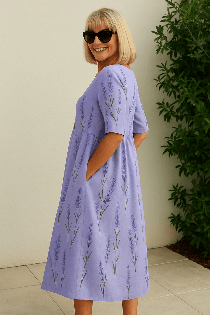 Eliza | Vestido Midi Relajado - Elegancia Sin Esfuerzo, Comodidad Diaria - Navarro Granada