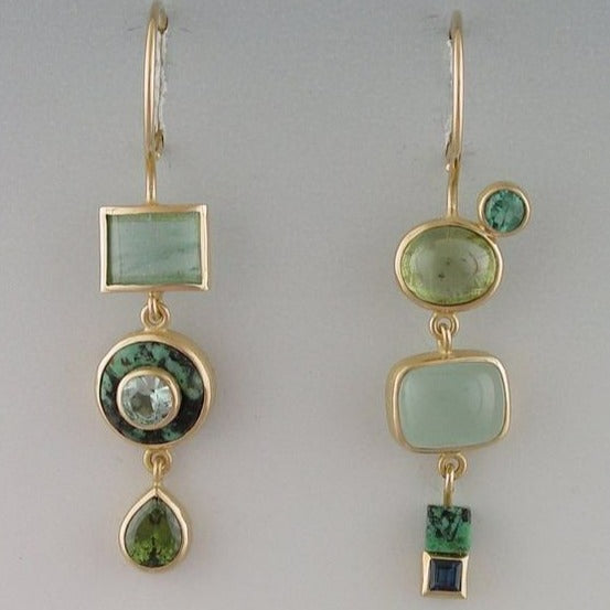 Pendientes Verde Vintage