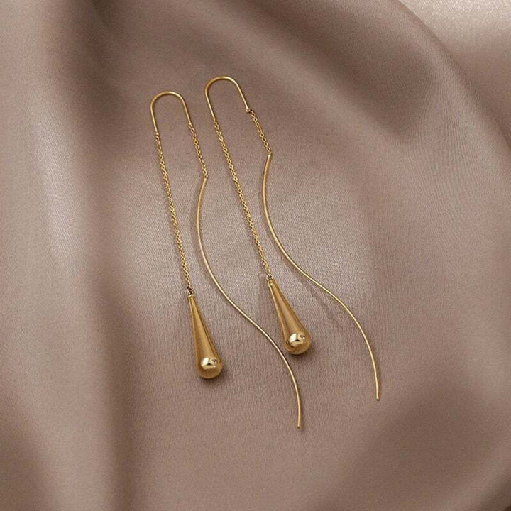 Pendientes de Flecos en Forma de Gota