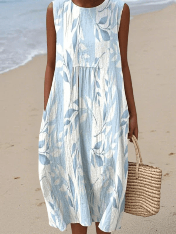 Joy | Vestido de verano ligero y sin mangas Sleeveless Midi Dresses - Navarro Granada
