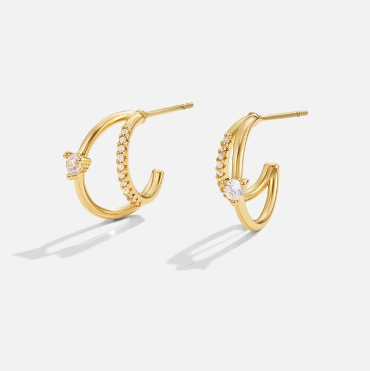 Pendientes Artie Cristal Oro