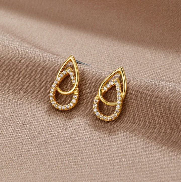Pendientes de Enlace en Forma de Gota Lin