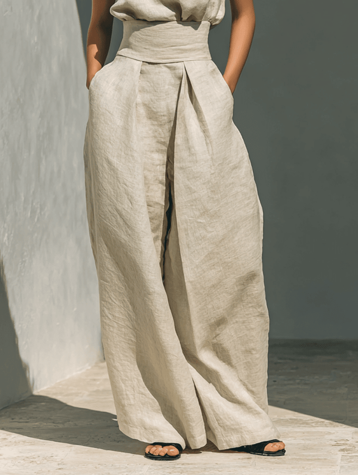 MARIA | CONJUNTO MINIMALISTA DE LINO - Navarro Granada