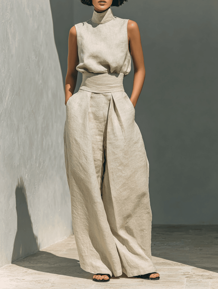 MARIA | CONJUNTO MINIMALISTA DE LINO - Navarro Granada