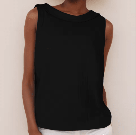 Maria™ | Top sin mangas con cuello enrollado - Navarro Granada