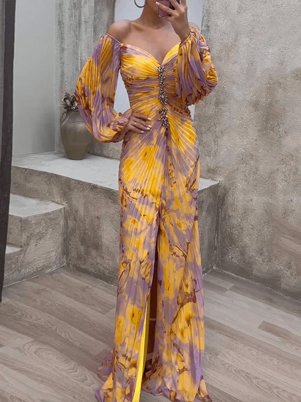 Maria Vestido Chic con Escote en V Bloemenjurk - Navarro Granada