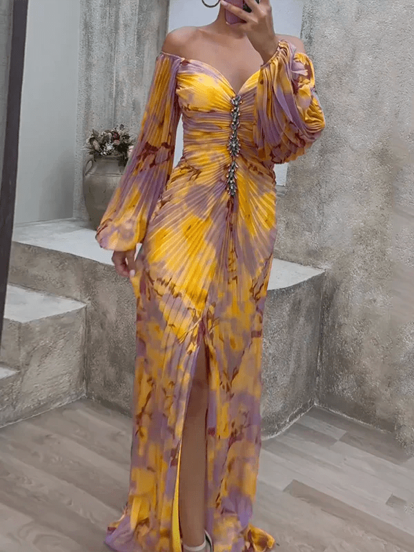 Maria Vestido Chic con Escote en V Bloemenjurk - Navarro Granada