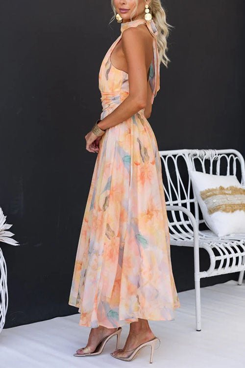 María™ - Vestido Maxi con Estampado Jurken - Navarro Granada