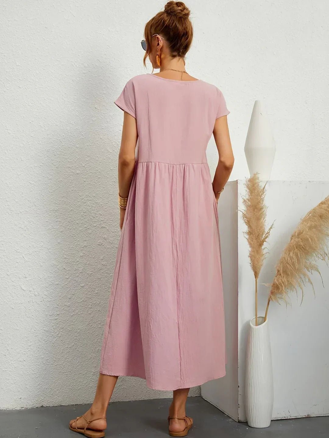 Maria™ — Vestido midi fluido de elegancia atemporal - Navarro Granada