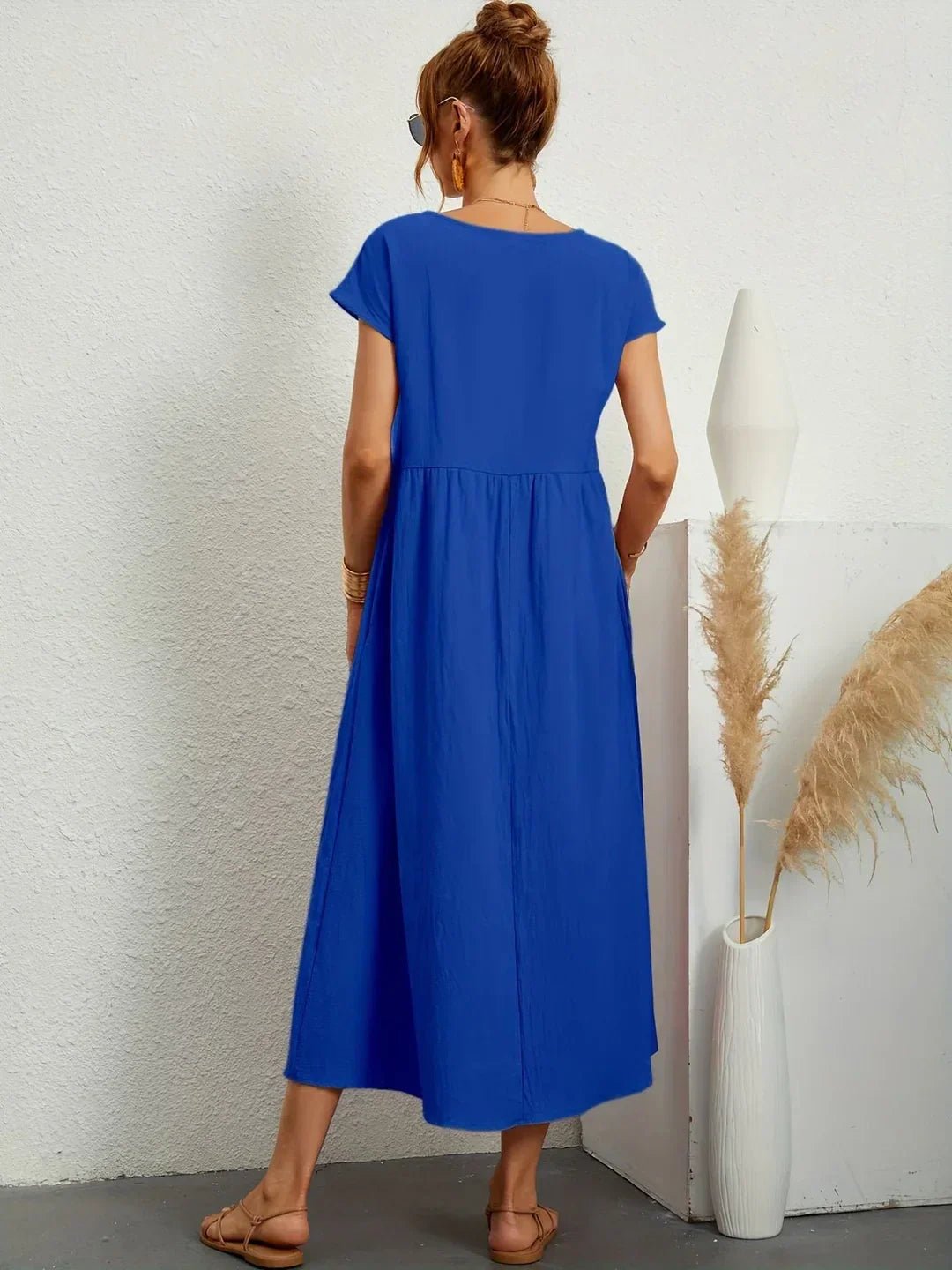 Maria™ — Vestido midi fluido de elegancia atemporal - Navarro Granada