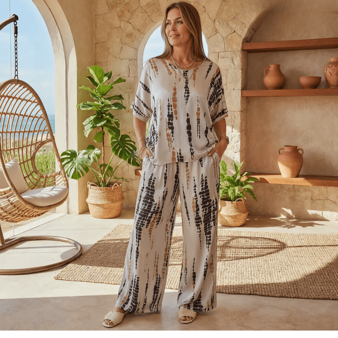 Marie – Conjunto estampado de dos piezas - Navarro Granada