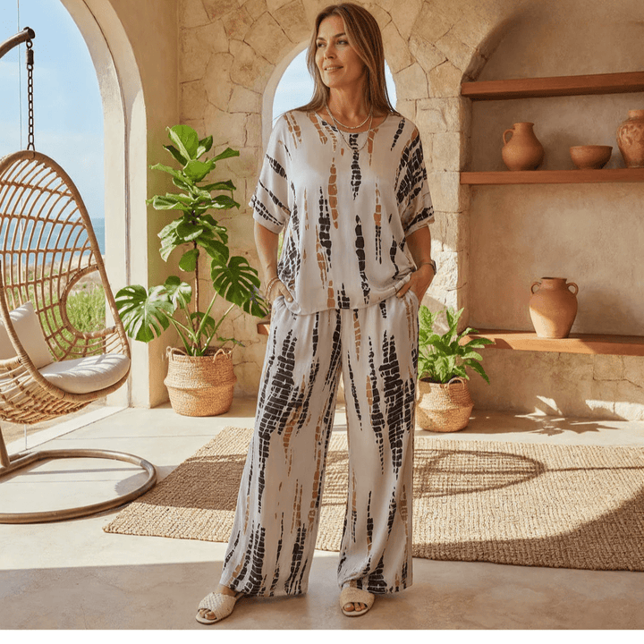 Marie – Conjunto estampado de dos piezas - Navarro Granada