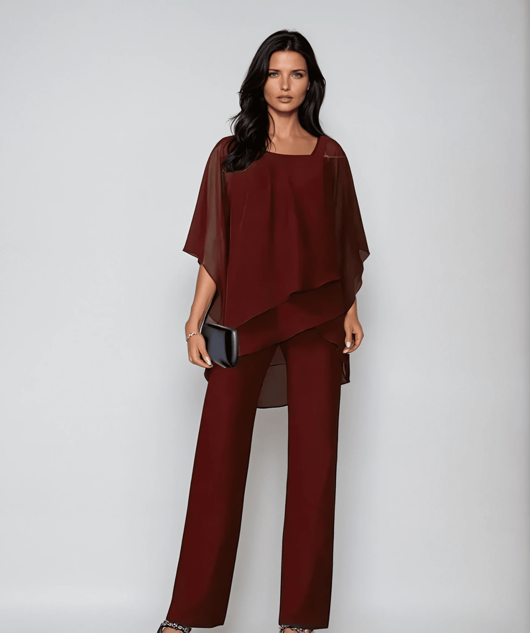 Mariella™ Conjunto de Dos Piezas con Superposiciones - Navarro Granada
