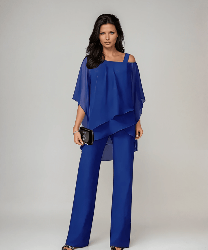 Mariella™ Conjunto de Dos Piezas con Superposiciones - Navarro Granada