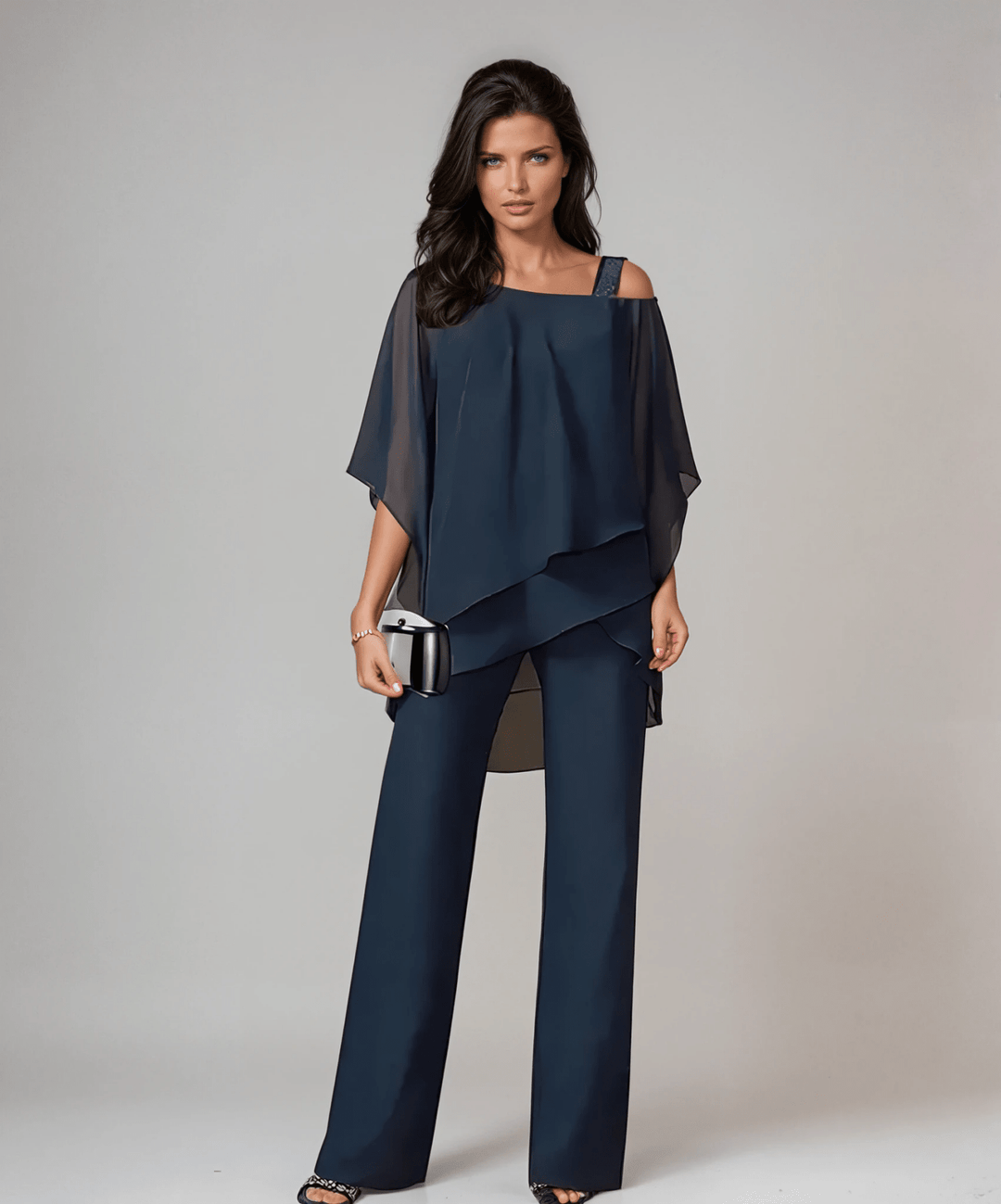 Mariella™ Conjunto de Dos Piezas con Superposiciones - Navarro Granada